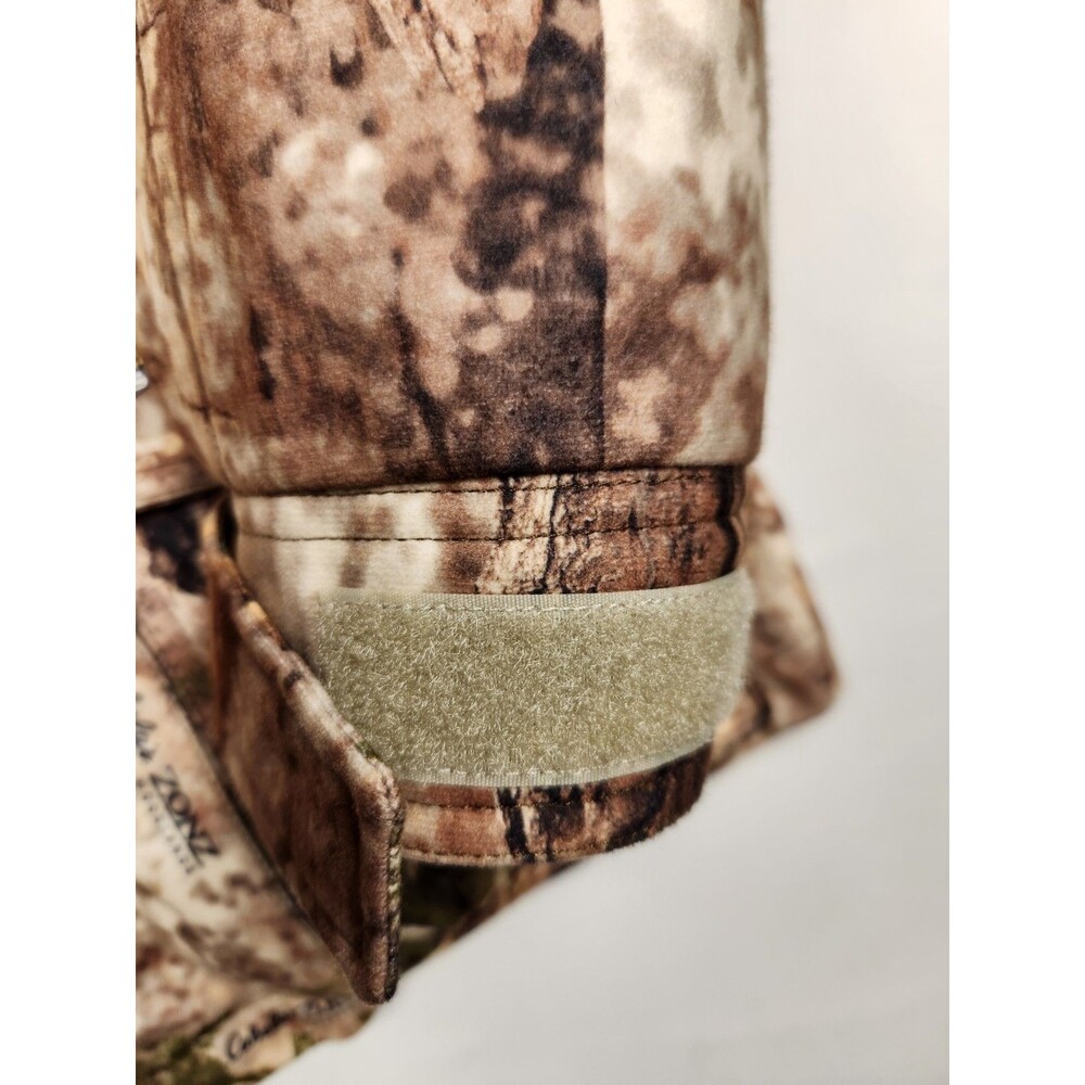 Cabelas Silent-Suede Scent-Lok Hunting Parka Mens L Zonz Woodlands Outdoors - Picture 7 of 16
